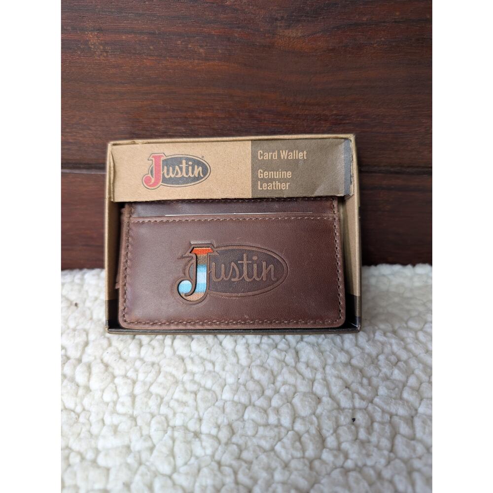Justin Leather  Card Wallet NIB